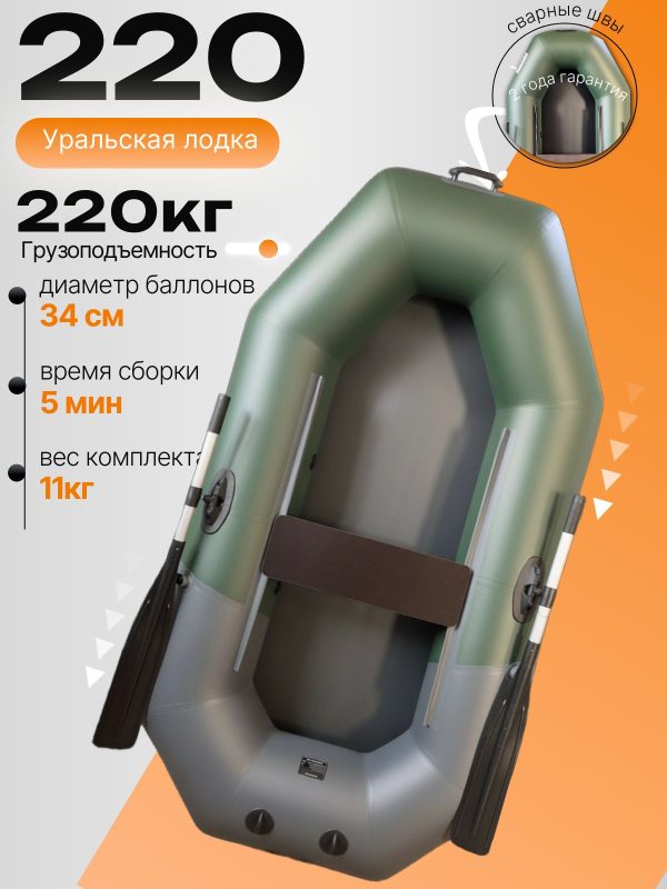 Лодка ПВХ для рыбалки 220